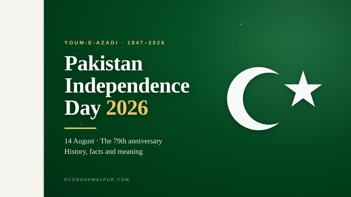 Pakistan Independence Day 2026 featured image with the national flag crescent and star
